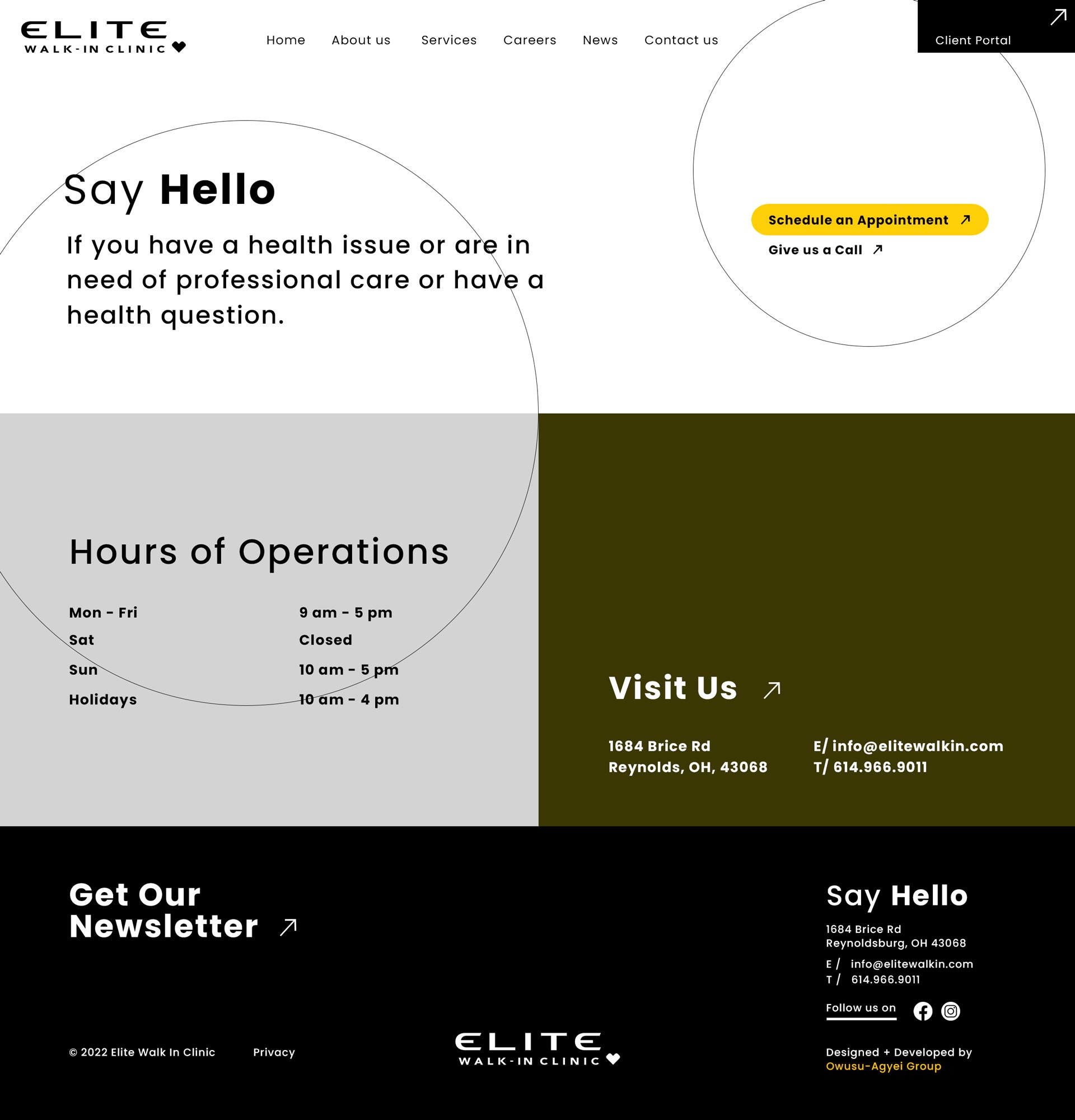 website UI/UX design