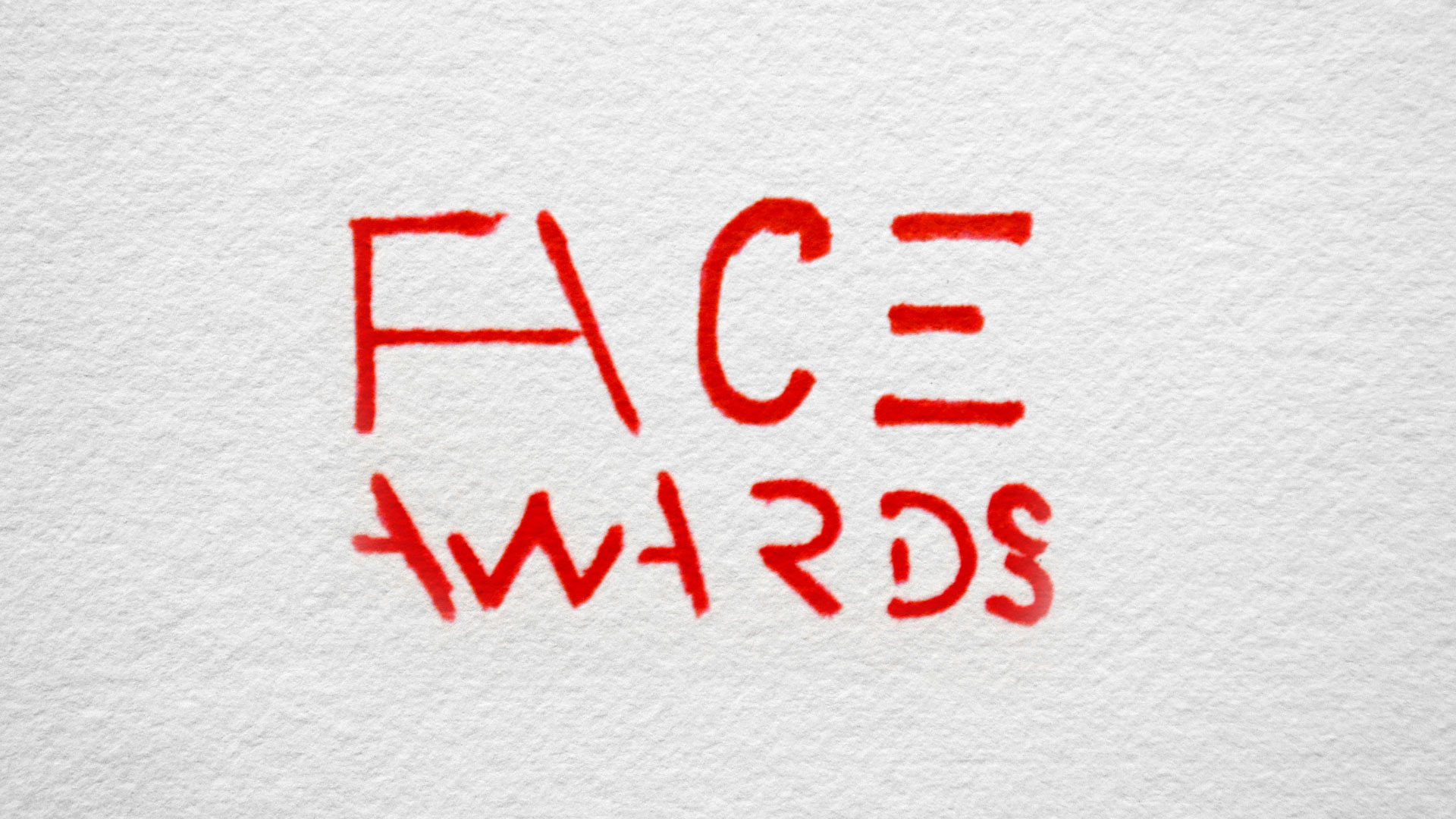 Face list awards logo sketch