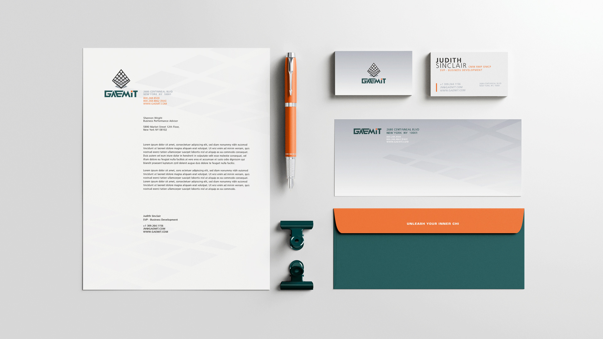 stationery design for gaming company